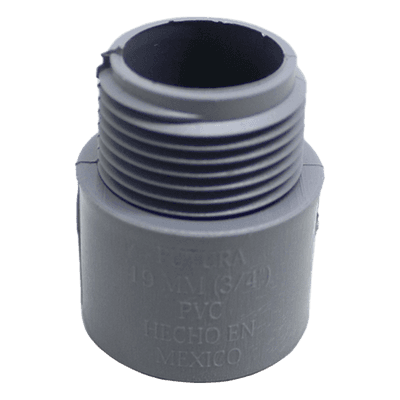 Conector Conduit Cédula 40 / 1 1/4" (32 mm) / Unión Cementar Hermética / PVC Sin Plastificante / UL 651 / NMX-E-031 / 60°C / Subterráneo o Expuesto