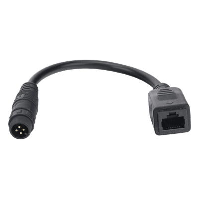 Cable de Extensión Industrial / Conector M12 de 4 Pines a RJ45 / Longitud 0.20 m (0.66 ft) / Ethernet Industrial / Wi-Fi 2.4 GHz