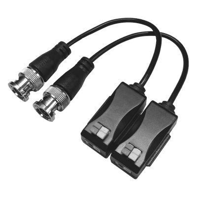 Kit de Transceptores Pasivos / 4K Ultra HD / 470m a 720p / UTP / Pig Tail BNC / Protección Grado 3 / 60dB de Inmunidad