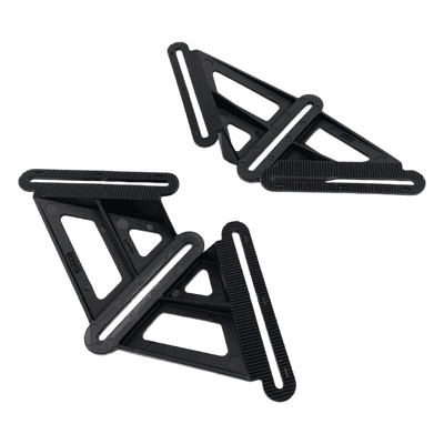 Bracket de Montaje / Bastidor en X / 4 Puntos de Fijación / Compatible 90% Cajas de Empalme / Plástico UV / 2 Piezas