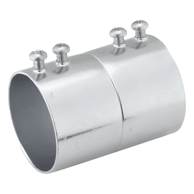 Cople para Pared Delgada / 2 in / Acero Galvanizado / Tornillo de Fijación / 83.10 mm (0.27 ft) Longitud