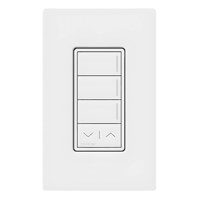 Botonera de Pared / 3 Botones de Escena / Barra Subir/Bajar / Retroiluminada / RF Clear Connect Type X / 120-277 V