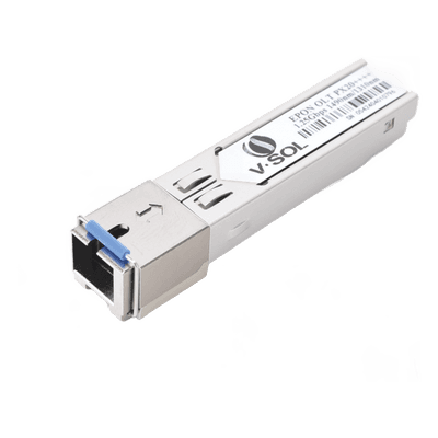 Módulo SFP EPON / PX20++++ / 1.25 Gbps Simétrico / Alcance 20 km (65,616 ft) / Potencia Óptica +9 a +13 dBm / SC/UPC / Longitud de Onda TX 1490nm RX 1310nm
