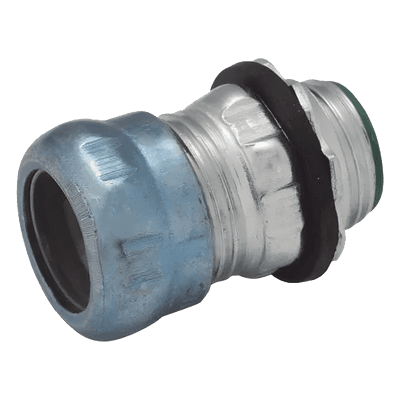 Conector de Compresión / Pared Delgada 3/4 in / Acero Galvanizado / Aislado / 1.35 in (34.29 mm) x 1.255 in (31.88 mm)