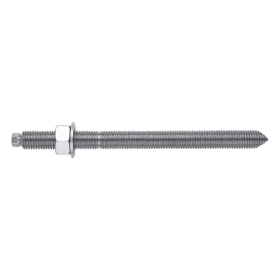 Espárrago Químico / Acero Galvanizado M20 / Largo 260 mm / Rosca 170 mm / Clase 5.8 / Recubrimiento ≥ 5μm