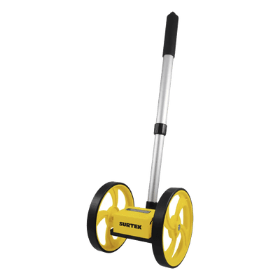 Odómetro Manual / Doble Rueda 6" / Medición 10,000 m (32,808 ft) / Mango Extensible / Plegado 44 cm (17.3 in)