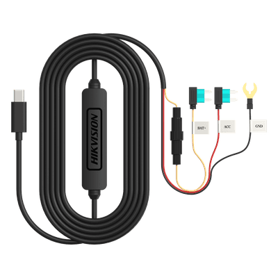 Adaptador Buck DC-DC / Entrada 12-24V DC / Salida 5V MicroUSB / Protección Baja Tensión 11.3V / Cable 3.4 m (11.2 ft)
