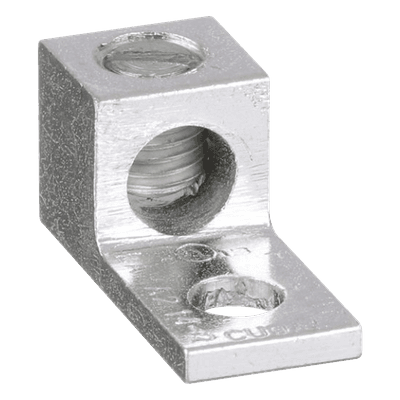 Conector Mecánico de Aluminio / Un Orificio 1/4" / Un Barril / Cable 14 a 2 AWG / 600 V / 90°C