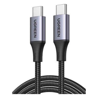 Cable USB-C a USB-C / 2 m (6.6 ft) / Carga 240W / PD3.1 / 480 Mbps / Aluminio / Nylon Trenzado