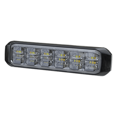 Luz Auxiliar LED Tricolor / 18 LEDs / Rojo/Blanco/Azul / SAE J845 Clase 1 / IPX7 / 28 Patrones / 12 VCD