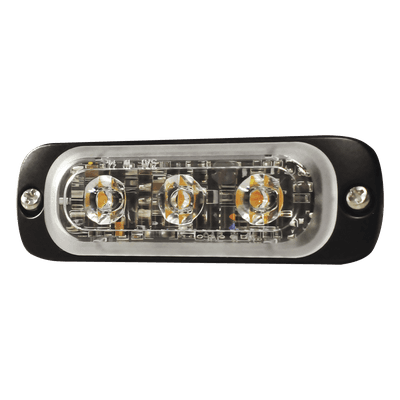 Luz Auxiliar LED / 3 LED de Alta Potencia / 12 Patrones Programables / Sincronización 15 Unidades / IPX8 / SAE J595 Clase 1 / Multivoltaje 12~24 VCD / Ultradelgada 0.35 pulgadas (9 mm)