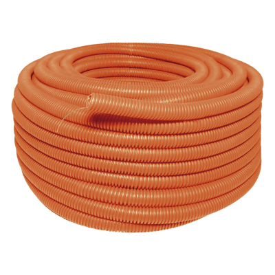 Tubo Conduit Corrugado HDPE / 3/4" x 50 m / Resistencia Aislamiento >100 MΩ / Norma NMX-J-542-ANCE-2006 / Con Guía / Resistente a Intemperie