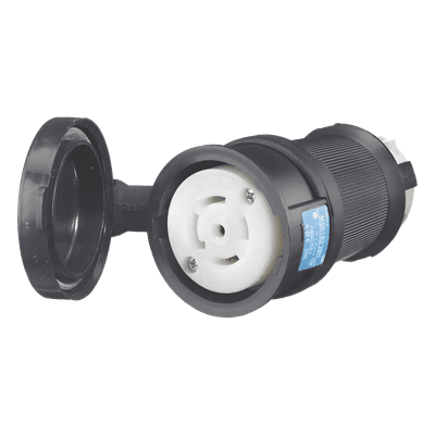 Conector Industrial con Bloqueo de Media Vuelta / 30 A / 120/208 V CA / NEMA L21-30R / 4 Polos 5 Hilos / 2.33 x 2.33 x 3.86 in / Grado Industrial