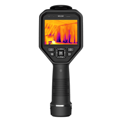M11W - Cámara Termográfica Portátil con Campo de Visión Amplio / Resolución Térmica 192 x 144 (SuperIR 384 x 288) / Cámara Visual 8MP / FOV 37.2°×27.8° / Rango de -20°C a 550°C / Panta