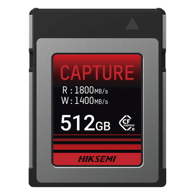 Memoria CFexpress Tipo B / 512 GB / 1800 MB/s Lectura / 1700 MB/s Escritura / PCIe Gen 3×2 / 8K RAW