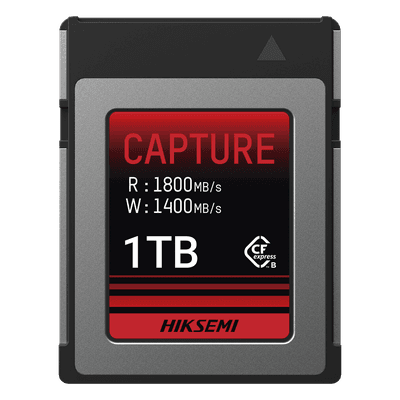 Tarjeta CFexpress Tipo B / 1 TB / Lectura 1800 MB/s / Escritura 1600 MB/s / PCIe Gen 3×2 / 8K RAW