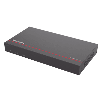 NVR + eSSD / 4 Megapixel / 8 Canales IP / 8 Puertos PoE+ / eSSD de 1 TB / ACUSENSE / Diseño Compacto y Cero Ruido
