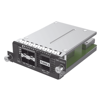 Tarjeta de Expansión / 4 Puertos SFP+ 10G / 2 Puertos QSFP28 100G / Fibra Óptica / Modular
