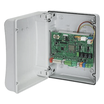 Cuadro de mando / Control de automatización residencial / Alimentación 115V / Comunicación RS-485 / Protección integrada