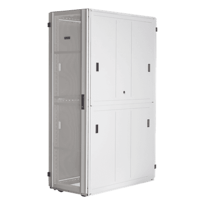 Gabinete FlexFusion™ XGL (Light) para Centros de Datos, 42 UR, 800 mm de Ancho, 1070 mm de Profundidad, Fabricado en Acero, Color Blanco