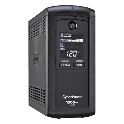 UPS de 1000 VA/600 W, Topología Línea Interactiva, Entrada 120 Vca NEMA 5-15P, Tipo Mini Torre, Con 9 Tomas NEMA 5-15R