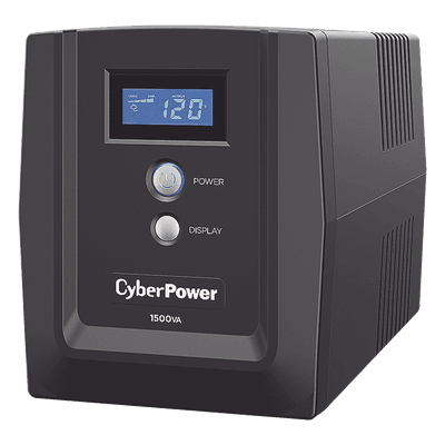 UPS de 1500 VA/900 W, Topología Línea Interactiva, Entrada 120 Vca NEMA 5-15P, y 8 Salidas NEMA 5-15R, Con Regulador de Voltaje (AVR)