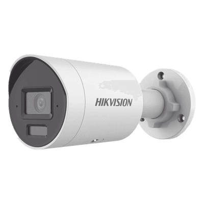 [Dual Light + 2 Micrófonos Integrados] Bala IP 8 Megapixel (4K) / Lente 2.8 mm / 40 mts Luz Blanca + 40 mts IR / ACUSENSE / Exterior IP67 / WDR 120 dB / PoE  / Micro SD / Metal / ACUSEEK