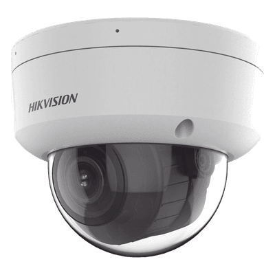[Dual Light + 2 Micrófonos Integrados] Domo IP 8 MP (3840×2160) / Lente Mot. 2.8-12 mm / Smart IR + Blanco (40 m) / ACUSENSE / Exterior IP67 / IK10 / WDR 120 dB / PoE 802.3af / ONVIF / Alarmas I/O / Micro SD / Metal / ACUSEEK