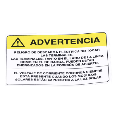 Etiqueta de Videovigilancia en Vinil Adhesivo Mate / Paquete con 10