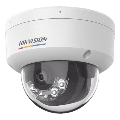 [Dual Light + ColorVu] Domo IP 6 Megapixel / Lente 2.8 mm / 30 mts IR + 30 mts Luz Blanca / Micrófono Integrado / ACUSENSE Lite / Exterior IP67 / IK08 / dWDR / PoE / Micro SD