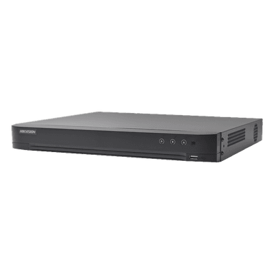 [Audio Bidireccional] DVR 32 Canales TurboHD + 8 Canales IP / 5 Megapixel Lite - 3K Lite / Acusense / Reconocimiento Facial  / Audio por Coaxitron / 2 Bahías de Disco Duro / H.265+ / Salida de Video en Full HD