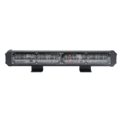 Barra de Luz de Advertencia / 2 Módulos LED / 10 Patrones de Destello / 10.8' (274 mm) / 10-30 VCC / 1.7 A Máximo