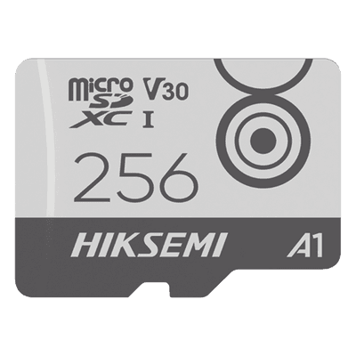 MicroSD HIKSEMI CITY GO / 256 GB / 100 MB/s Lectura / 90 MB/s Escritura / Clase 10 U3 V30 / TLC NAND / Especializada Para Videovigilancia Móvil 24/7