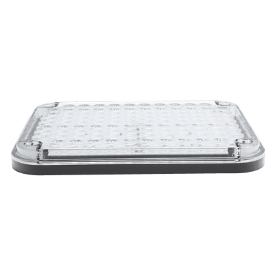 Luz de Advertencia LED / 9x7" / Bicolor Rojo/Claro / 104 LED / 12 VCC / 10 Patrones de Destello