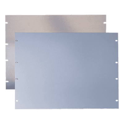 Tapa Ciega para Rack 19" / Aluminio 5052-H32 / 3U / Diseño Plano / Orificios EIA Estándar / 0.90 kg