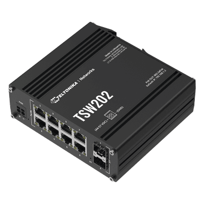 Switch Industrial Administrable L2 / 8 Puertos PoE+ 240W / 2 SFP / Profinet / -40°C a 75°C / IP30