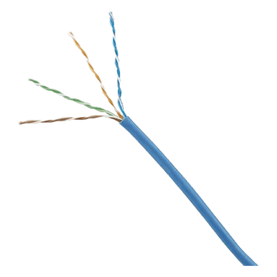 Bobina de Cable UTP 305 Metros (1000 Pies) de Cobre, TX5e, PanNet, Azul, Categoría 5e, 24 AWG, CMP (Plenum), de 4 Pares