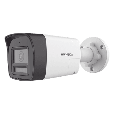[Audio Bidireccional + Dual Light + ColorVu] Bala TURBOHD 2 Megapixel (1080p) / Lente 2.8 mm / 30 mts IR EXIR + 20 mts Luz Blanca / Micrófono y Bocina Integrado / Exterior IP67 / Metal / dWDR