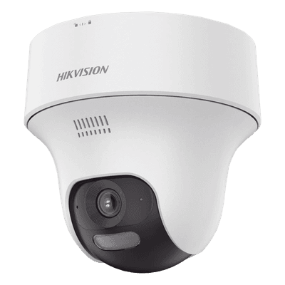 Turret PT  IP 2 Megapixel / Lente 2.8 mm / Dual Light (20 mts IR + 15 mts Luz Blanca) / Wi-Fi / IP54 / dWDR  / H.265 / Audio Bidireccional (Micrófono y Bocina) / Micro SD