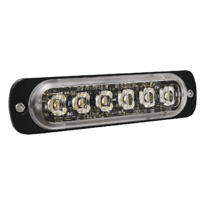 Luz Auxiliar LED / 6 LED Alta Potencia / Perfil Bajo 9 mm / SAE Clase 1 / ECE R65 / IPX7 / Sincronización 15 Unidades