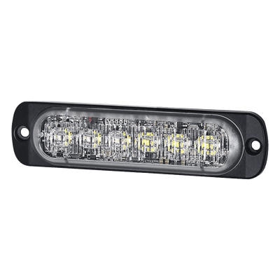 Luz Auxiliar LED / 12 LEDs / Rojo/Claro / SAE Clase 1 / ECE R65 / IPX7 / Perfil 9 mm (0.35')