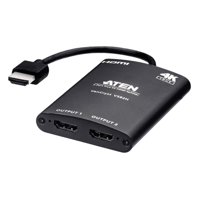 Distribuidor HDMI / True 4K / 2 Puertos / HDMI 2.0 / HDCP 2.2 / 18 Gbps / Alcance 5 m (16.4 ft)