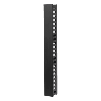 Organizador Vertical de Cable / 24U / Acero Sólido / 260 Cables CAT5E / Compatible Racks EIRL y EIQR
