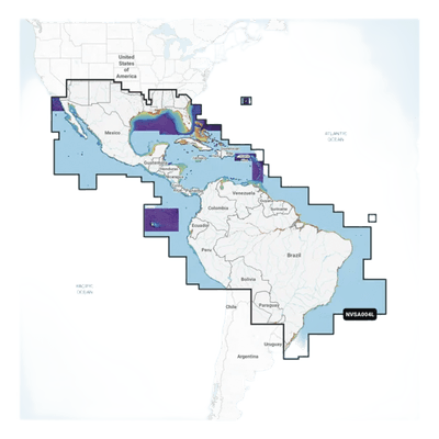Carta Náutica / México, Centroamérica y Brasil / Golfo y Costa Este de EE. UU. / Caribe y Bermudas / Panamá, Galápagos y Sudamérica