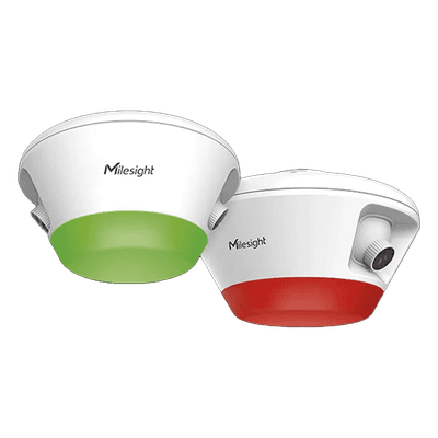 Sensor de Ocupación de Aparcamiento con IA / Doble Lente / 6 Espacios / Precisión 99.9% / Indicador Multicolor / Reconocimiento de Matrícula