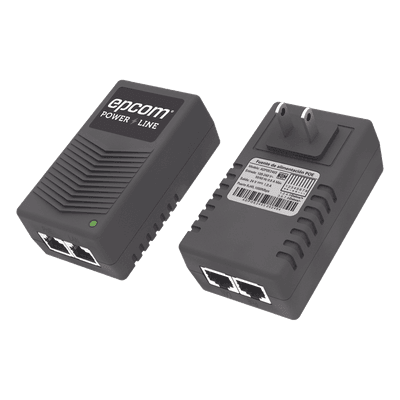 Adaptador de pared / Inyector PoE / 24 Vcc / 1 A / Controlado por chip IC / Protección contra OV, OC, SC, UV/  Fácil de instalar