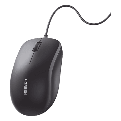 Mouse Óptico USB | Cable USB de 1.5 metros | 3 Botones | 1200DPI | Diseño Ergonómico | Silencioso | Color Negro | Windows / MacOS / Linux / Chrome y otros | También Compatible con  DVR / NVR.