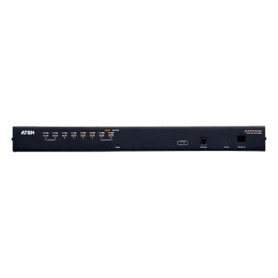 Switch KVM / 8 Puertos / Cat 5e/6 / Resolución 1920 x 1200 / Alcance 30 m (98.4 ft) / Expansión en Cascada / Rack 1U