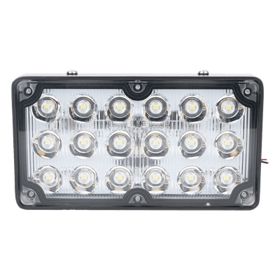 Luz de Escena LED / 6X3" / 12 VCC / 1.3 A Máx / Mica Clara / Montaje Permanente