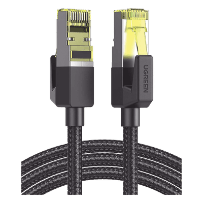 Cable Ethernet Cat7 CLASS F/FTP Redondo con Malla de Nylon 1 Metro (3.28 Pies)